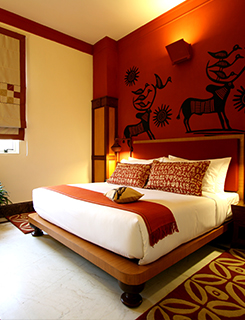Harappa Room Interior Design Designer Sahil Sarthak INGCA Hotel Mugal Golden 